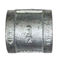 1-1/2" Banded Coupling, Malleable 150#, Galvanized